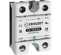 Crouzet Relè a semiconduttore 84137011N 25 A Tens.comm.max: 280 V/AC