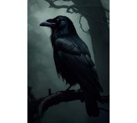 Crow Gift: 108 Lined Page Notebook, Journal, Diary, Keepsake, For Bird Watchers, 6x9 Inches