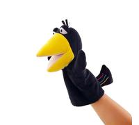 Crow Hand Puppet - Plush Crow Hand Puppet | Sortetta Per Bambini Per Animali Per Bambini | Cute Black Bird Fun Divertimento Giocattolo Interattivo Per Giocattoli, Aule Prescolare E Filastrocche
