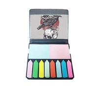 Crow Indian Human Skeleton Totem Self Stick Note Color Page Marker Box