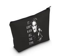 Crow Movie Inspired Gift It Can't Rain All The Time - Borsa cosmetica per Halloween con corvo, Nero , Grande, Non può piovere nel Regno Unito