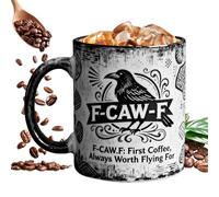 Crow Mug - 11 once ceramica gotica corvo | di caffè corvo di Halloween, tazze da caffè per uomini donne amici di famiglia amante amante bevande da tè succo d'acqua cucina