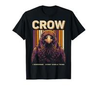 Crow Ricordo Ogni Singola Cosa Birdwatcher Maglietta