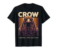 Crow Ricordo Ogni Singola Cosa Birdwatcher Maglietta