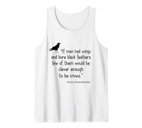 Crow Shirt If Men Had Wings Clever Crow Citazione Canotta