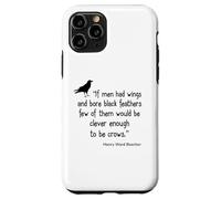 Crow Shirt If Men Had Wings Clever Crow Citazione Custodia per iPhone 11 Pro
