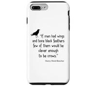 Crow Shirt If Men Had Wings Clever Crow Citazione Custodia per iPhone 7 Plus/8 Plus