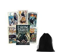 CROW TAROT POCKET EDITION CARTE DECK ANIMALI UCCELLI GIOCHI SISTEMI CON TASCA