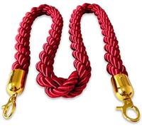 Crowd Control Rope Twisted Stanchion with Hooks Wedding Event Trade Show
