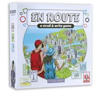 Crowd Games En Route - Interactive Flip & Write Travel Board Game | Build Routes Through 6 Iconic Cities, Variable Player Powers, Solo to 4 Players, Ages 10 English