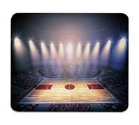 Crowded Basketball Sand Just Before Game Starts Tournament Theme Tappetini Mouse Soffice Mousepad Base in Gomma Tappetino per Mouse per Computer Gioco Lavoro 25X30Cm