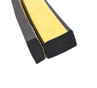 CROWEL 1pc 10M Black EVA Foam Seal Strip - Self-Adhesive Soundproof & Thermal Insulation Gasket for Doors, Windows, and More(2mm x 15mm x 10m)