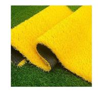 CROWEL Tappeto in Erba Artificiale realistica Giallo for Interni ed Esterni Tappetino for Prato da Giardino Tagliabile in Erba Sintetica 1 PCS(59x79in)