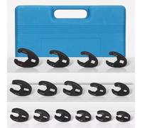 Crowfoot - Set di 19 chiavi con attacco da 3/8" e 1/2", da 8 mm a 32 mm, per l'uso in spazi ristretti e compiti di fissaggio complessi