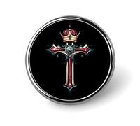 Crown And Cross Brooch Pins for Women Men Cute Badge Lapel Pins for Backpack Dress Accessories