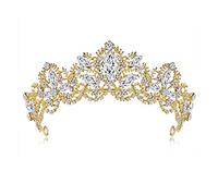 Crown di sposa decorata con strass per matrimoni, corone da donna e diademi Accessori per capelli per il compleanno Tiara di compleanno corone e diademi principessa per ragazze