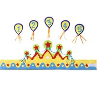 Crown Kinderkrone with German Birthday Number 1 's Birthday Crown Party Blue