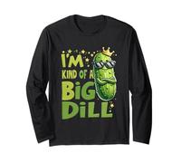 Crown Pickle Lover I'm Kind of BigDill Snack Cetriolo Maglia a Manica