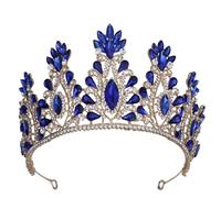 Crown, re corona, tiara, corona per donne, corona principessa, regina reale vintage principessa corona di cristallo concorso diadema per accessori per capelli nuziali per la sposa Terara (placcata in
