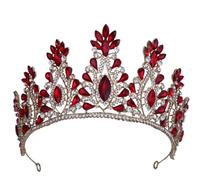 Crown, re corona, tiara, corona per donne, corona principessa, regina reale vintage principessa corona di cristallo concorso diadema per accessori per capelli nuziali per la sposa Terara (placcata in