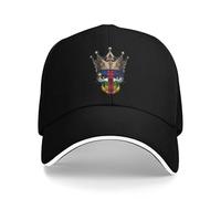 Crown Skull Central Africa The Central African People Flag Donna Uomo Berretto da Baseball Regolabile Snapback cap Confortevole Cappellino da Baseball per All'Aperto Sport Tennis