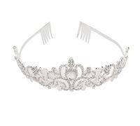 Crown sposa d'argento Bellissimo materiale in lega decorativo per la festa della corona principessa decorativa