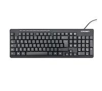 CROWN TASTIERA USB SOFT TOUCH LAYOUT ITALIANO CAVO 1.8 MT NERO CMK-481