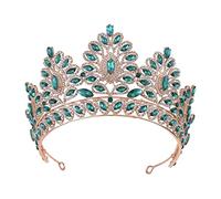 Crown, Tiara, regina del ballo Crown Quinceanera Pageant Crowns Princess Crown Rinestone Cristallo Crown Tiaras per donne (corona d'oliva Golden Crown)