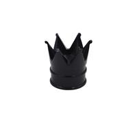Crown Tire Valve Cap Car Wheel Air Valve Cap Wheel Stem Air Valve Covers Motorcycle Car Accessories(1PC Black)
