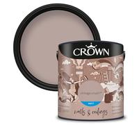 Crown Vernice a emulsione opaca per pareti e soffitti, dimensioni 2,5 l, Vintage Crush