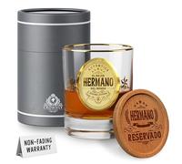 CROWNLY CRYSTAL® Regalo Fratello Bicchieri Di Cristallo Regali Personalizzati Regali Per Fratelli Uomini Regalo Uomo Compleanno Regali Fratello Regali Anniversario Per Uomo Regali Originali