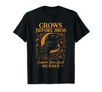 Crows Before Bros sostiene Il Tuo omicidio Locale Crow Raven Women Maglietta