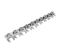 Crow's Piede Anello Chiave Set 10pc 1cmSq Guida Metrica - Sealey AK5989 Nuovo