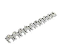 Crow's Piede Chiave Set 10pc 1cmSq Drive - Metrico - Sealey AK598 Nuovo