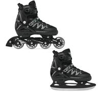 Croxer - Pattini a rotelle per bambini, ragazze, ragazzi, adulti, bambini - Pattini a rotelle - Regolabili con opzione pattini da ghiaccio - Torch, misura regolabile 42-45 (27,5-29,5cm)