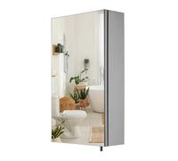 Croydex Anton - Armadio a battente singolo in acciaio inox