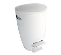 Croydex-Cestino da Bagno, in plastica, Colore: Bianco/Grigio