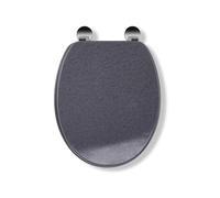 Croydex - dove always Fits Never scivola copriwater, effetto legno, granito, 45 x 37.5 x 6 cm