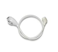 Croydex Push-Fit Mono Freeway Spray, Flusso Regolabile, Due Funzioni, Bianco