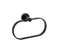 Croydex QM541521 Anello portasciugamani nero, taglia unica