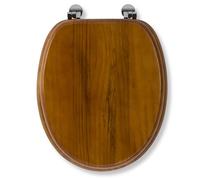 Croydex, Sedile WC resistente effetto pino antico [Importato da Regno Unito]