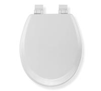 Croydex Sit tight Carron copriwater, legno, bianco, 47 x 36.5 x 6 cm