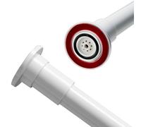 Croydex stick 'N' Lock, colla o vite Fix box doccia asta, bianco