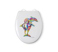 Croydex WL604222H Hannah McWave Sedile WC, Bianco/Multicolore