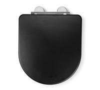 Croydex WL610321H - Sedile WC Iseo, colore: Nero opaco
