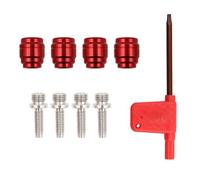 Crozgan Stealth-A-Majig - Kit di 4 inserti per olio per bicicletta, tubo freno a disco idraulico, con chiave T8 per riparazione di tubi freno bicicletta, installazione rapida Stealth-A-Majig per Avid