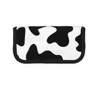 CRPPSYYR Portapenne in tela con stampa a pois di mucca, portatile, pratico organizer, Mucca Spot, Taglia unica, Portamonete