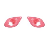CRRYUQWWM Griglia Paraurti Anteriore 2 Pezzi di Copertura Decorativa for Fendinebbia Anteriori in Fibra di Carbonio ABS per Dodge per Charger 2015+(Pink)