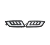 CRRYUQWWM Griglia Protezione Con Luci Diurne LED DRL Indicatori Direzione Per Nissan Per NAVARA E Per NP300 D23 2015 2016 2017 2018 2019 Fendinebbia(Bianca)