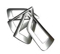 CRRYUQWWM Modanatura Decorativa Per Maniglia Interna Della Portiera Per Suzuki Per S-cross E Per Scross SX4 2014-2017, In ABS Cromato(Matte)